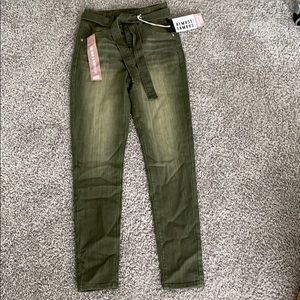 NWT olive green jeans